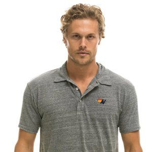 NWT - AVIATOR NATION POLO - HEATHER GREY